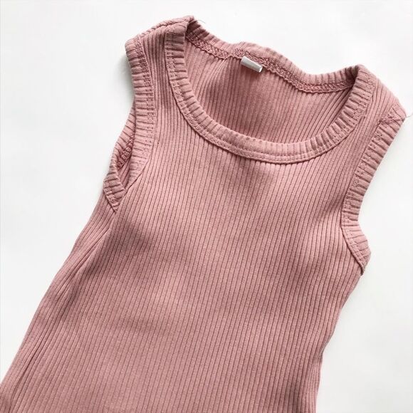 Dusty rose ribbed tank EUC 110(fits 2/3T) - Picture 2 of 3